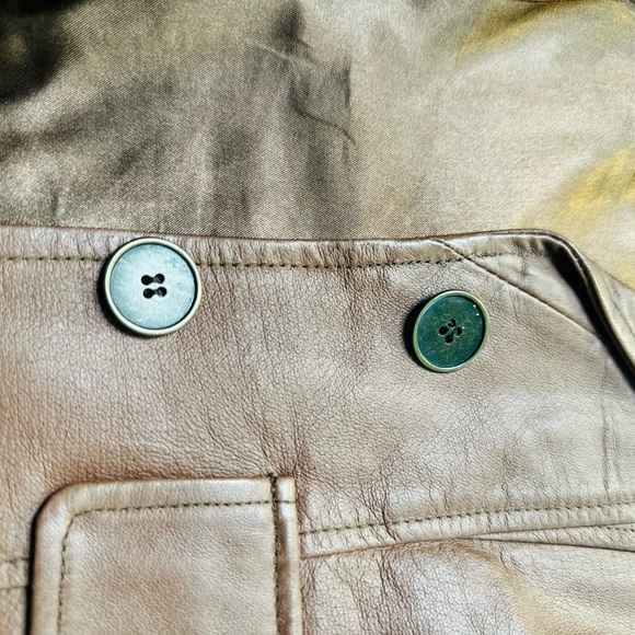 Express Vintage Leather Blazer - Picture 11 of 13